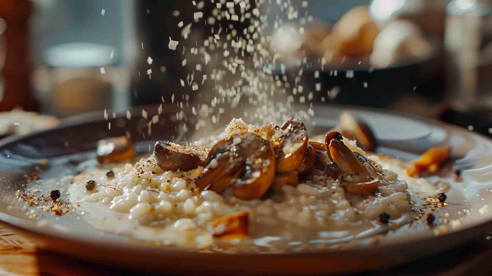 Portabella Mushroom Risotto with Creamy Parmesan Sauce