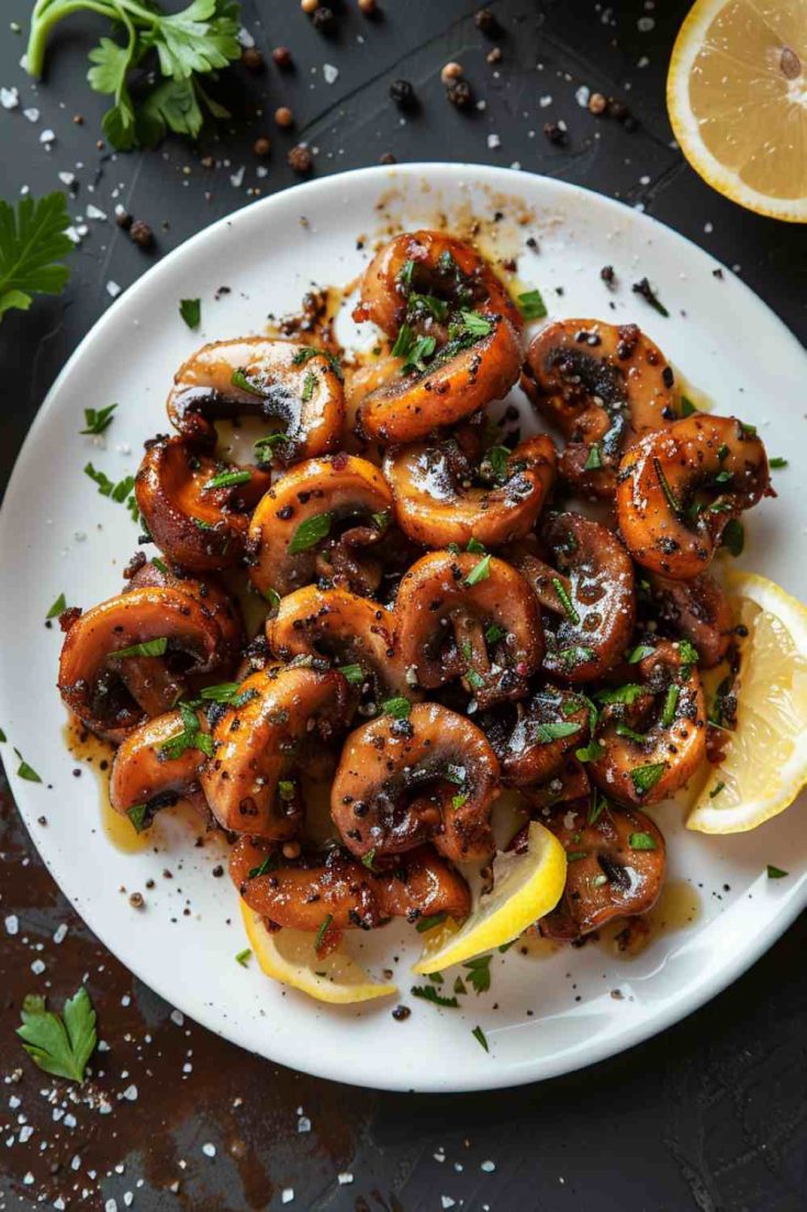 Quick Fried Mushrooms with Lemon