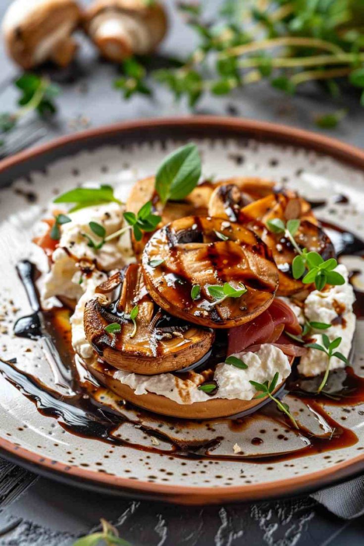 Ricotta and Prosciutto Mushrooms