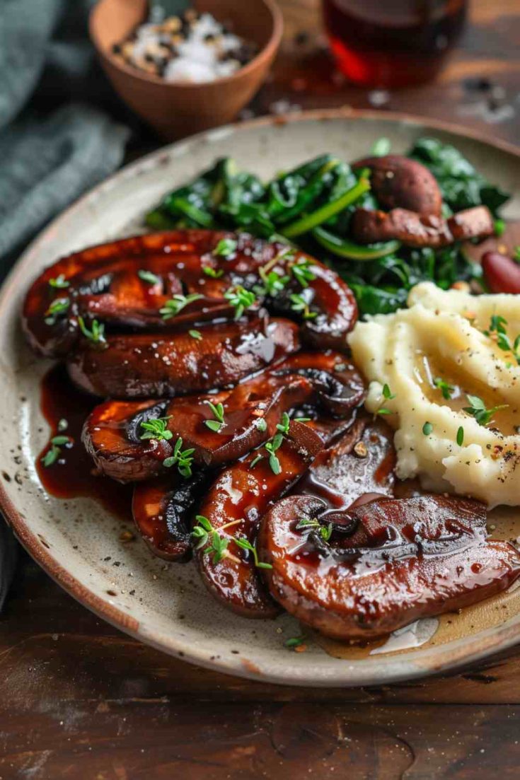 Sautéed Portabella Mushrooms with Balsamic Glaze