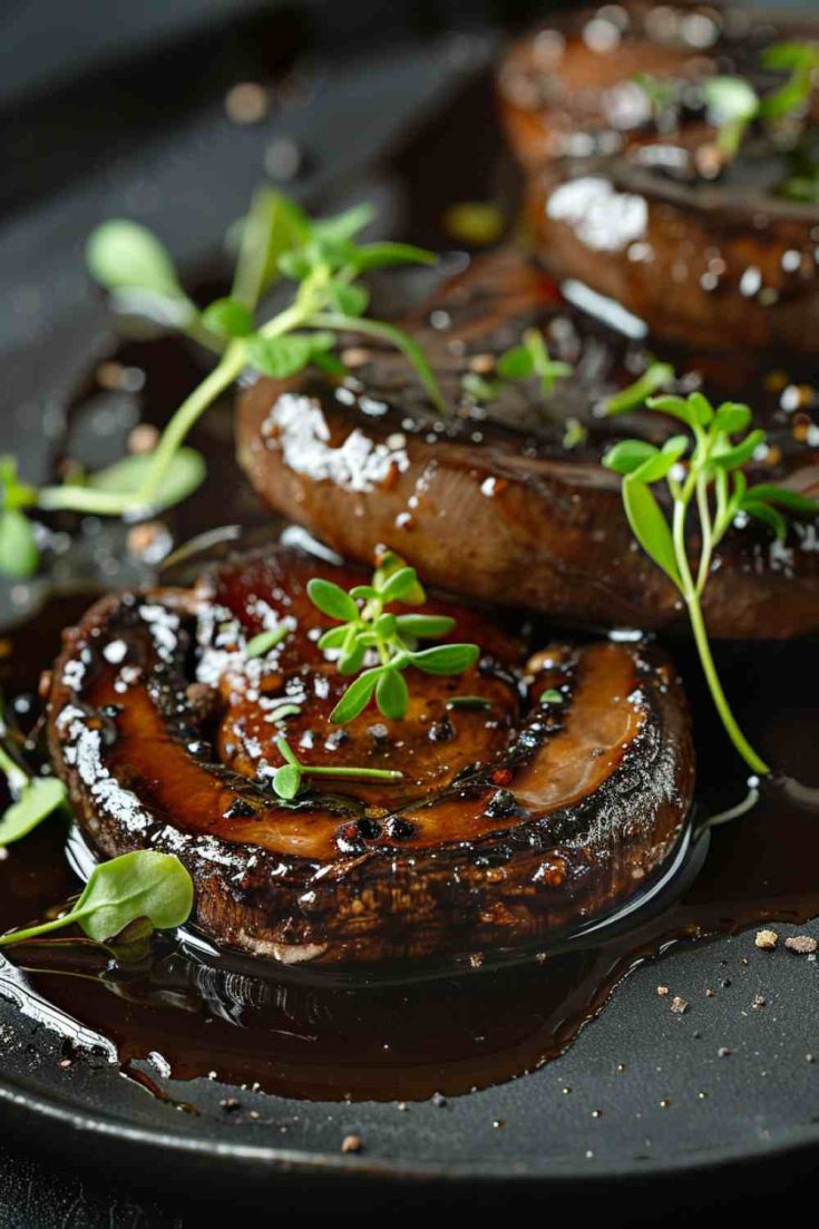 Sautéed Portabella Mushrooms with Wine Sauce