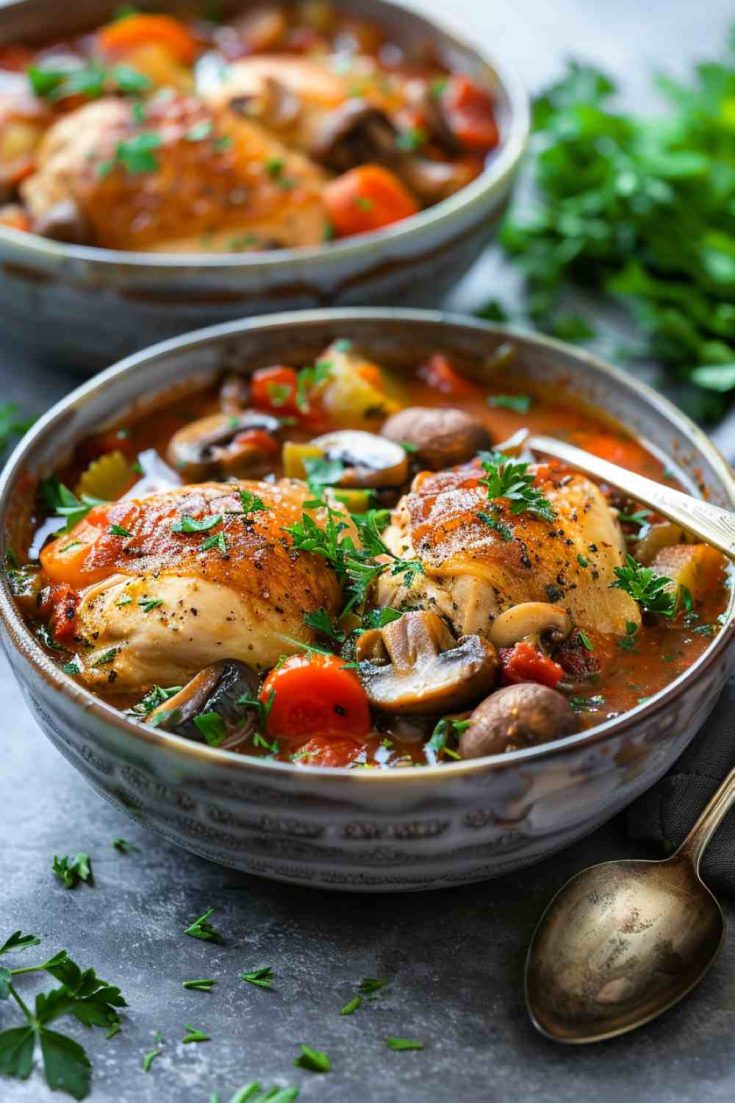 Sheet Pan Chicken and Mushrooms