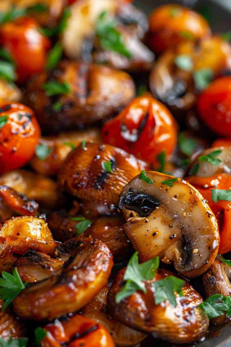 Smoky BBQ Chicken Mushrooms