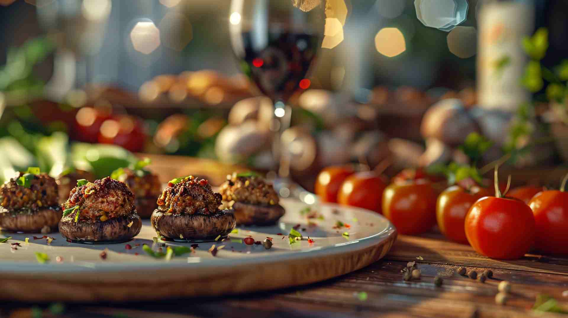 Spicy Chorizo-Stuffed Mushrooms