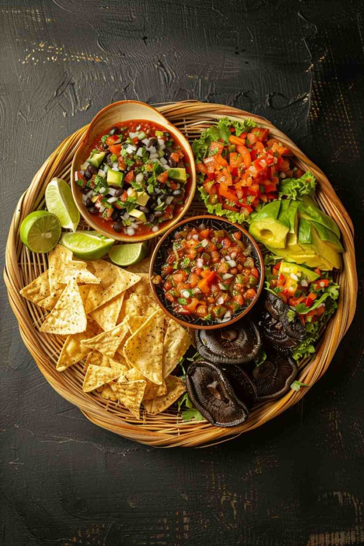 Spicy Portabella Mushroom Tacos with Salsa