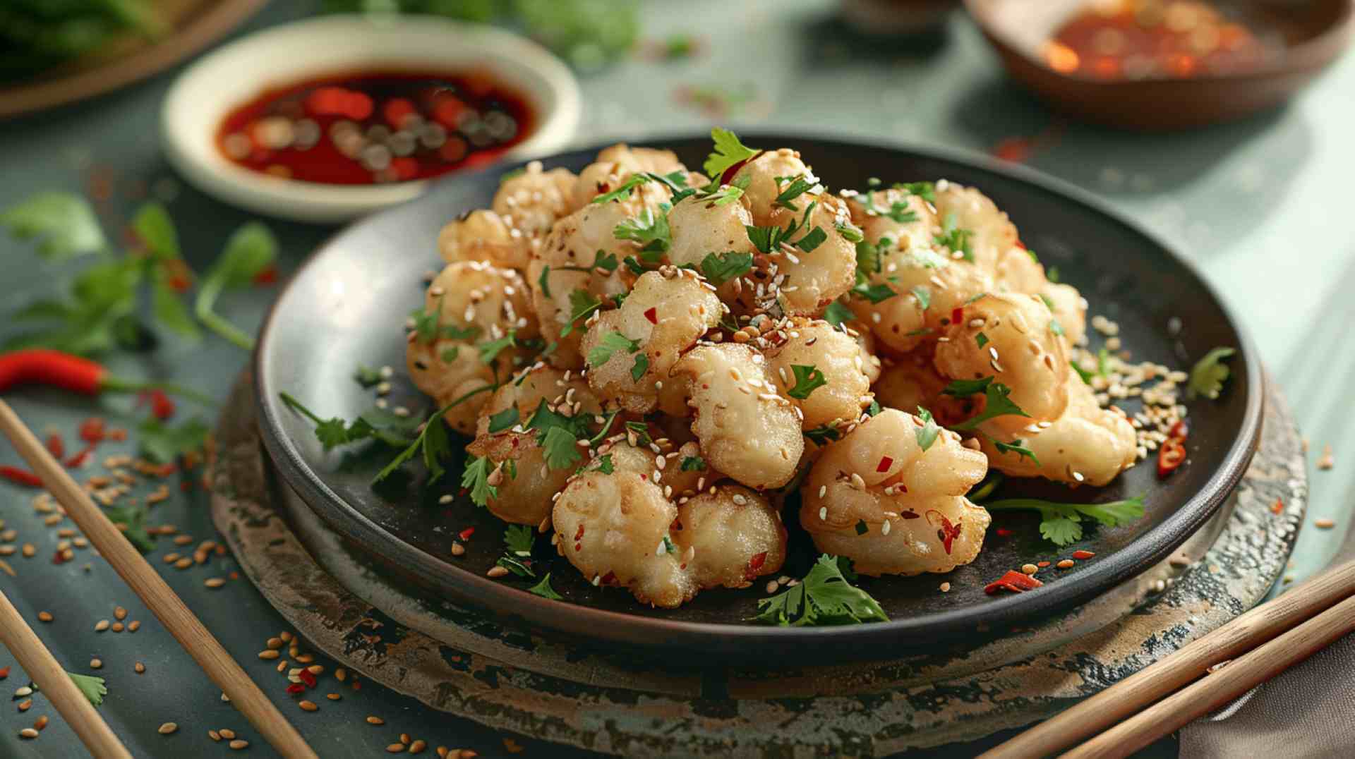 Spicy Tempura Fried Mushrooms