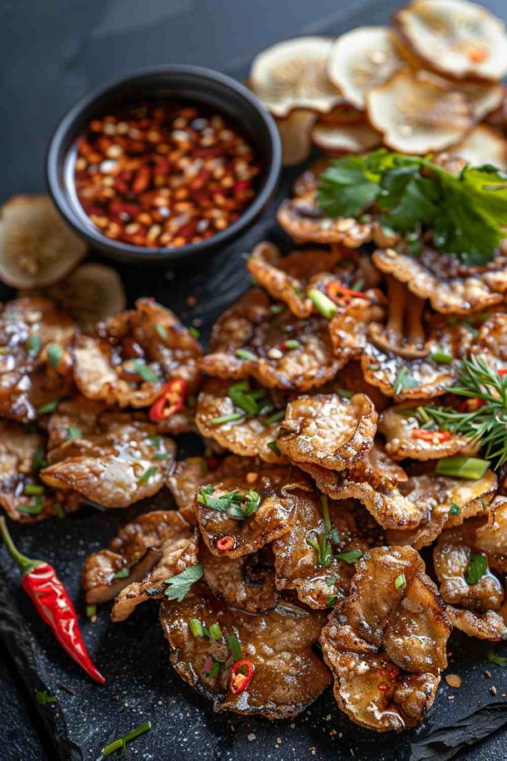 Thai Style Fried Mushrooms with Chili Sauce