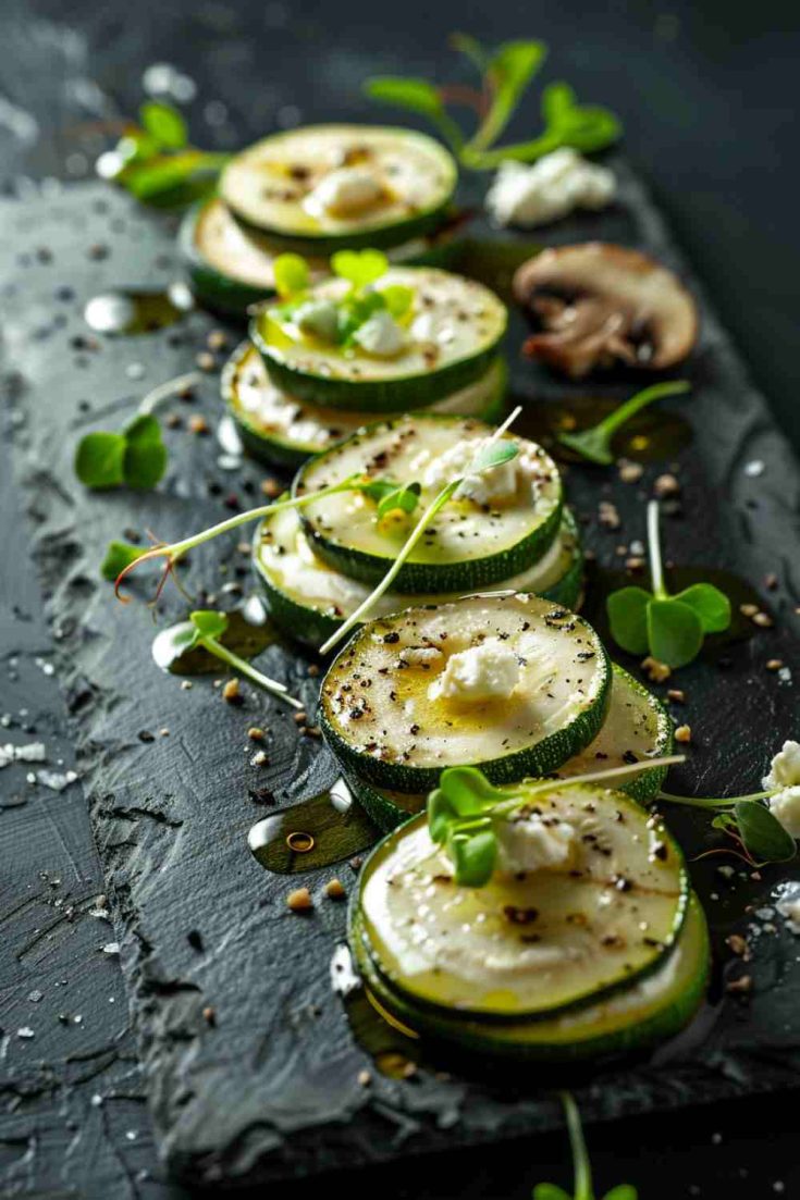 Zucchini and Goat Cheese Mushrooms