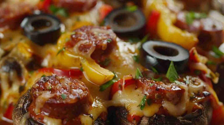 Italian Pizza-Stuffed Mushrooms