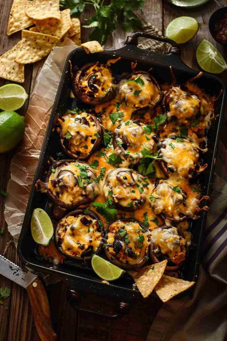 Mexican-Style Taco-Stuffed Mushrooms