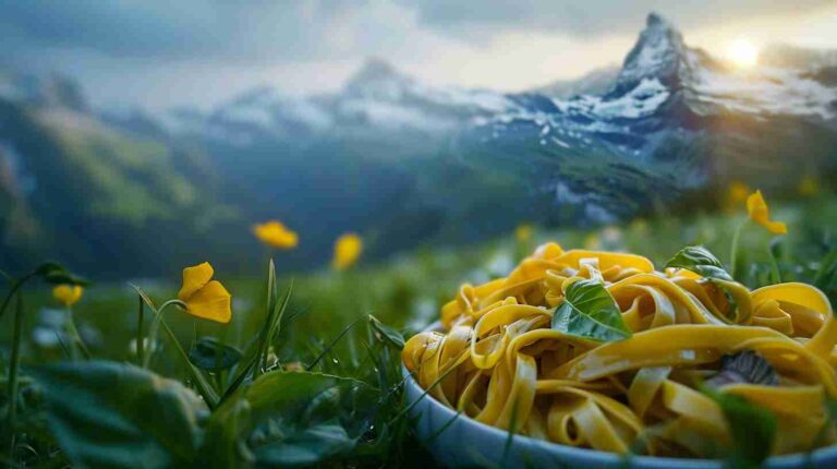Mushroom and Spinach Tagliatelle