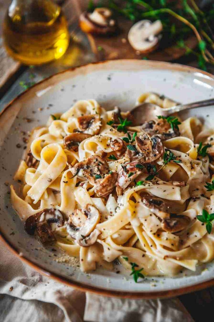 Porcini Mushroom Risotto Pasta