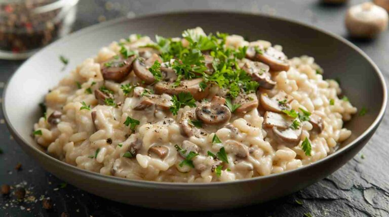 Porcini Mushroom Risotto Pasta