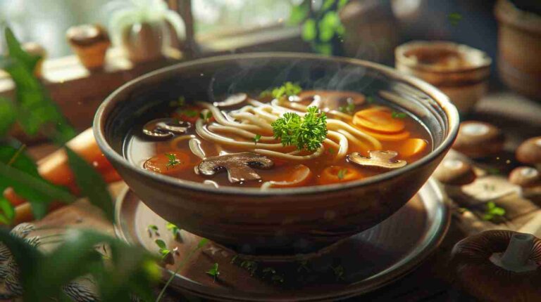 Savory Mushroom Ramen Noodles