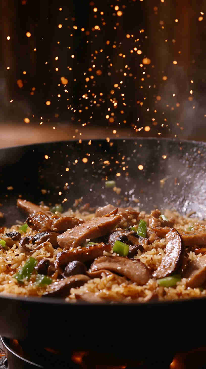 Duck and Mushroom Fried Rice