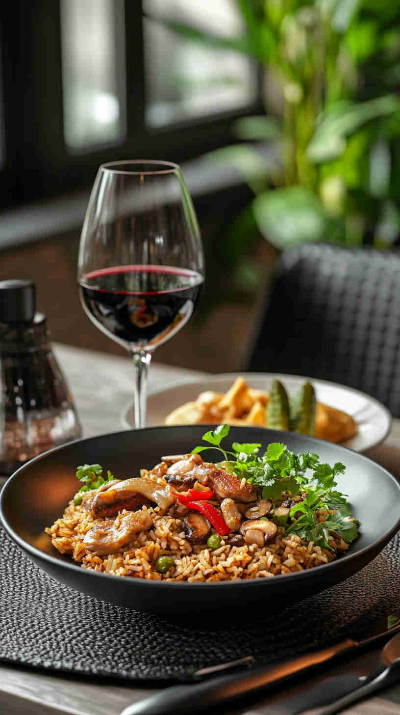 Duck and Mushroom Fried Rice