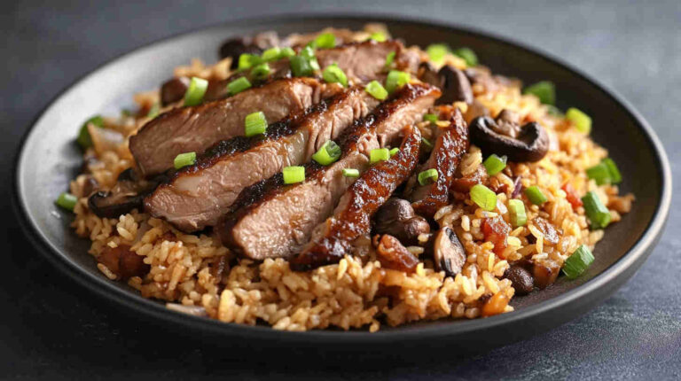 Duck and Mushroom Fried Rice