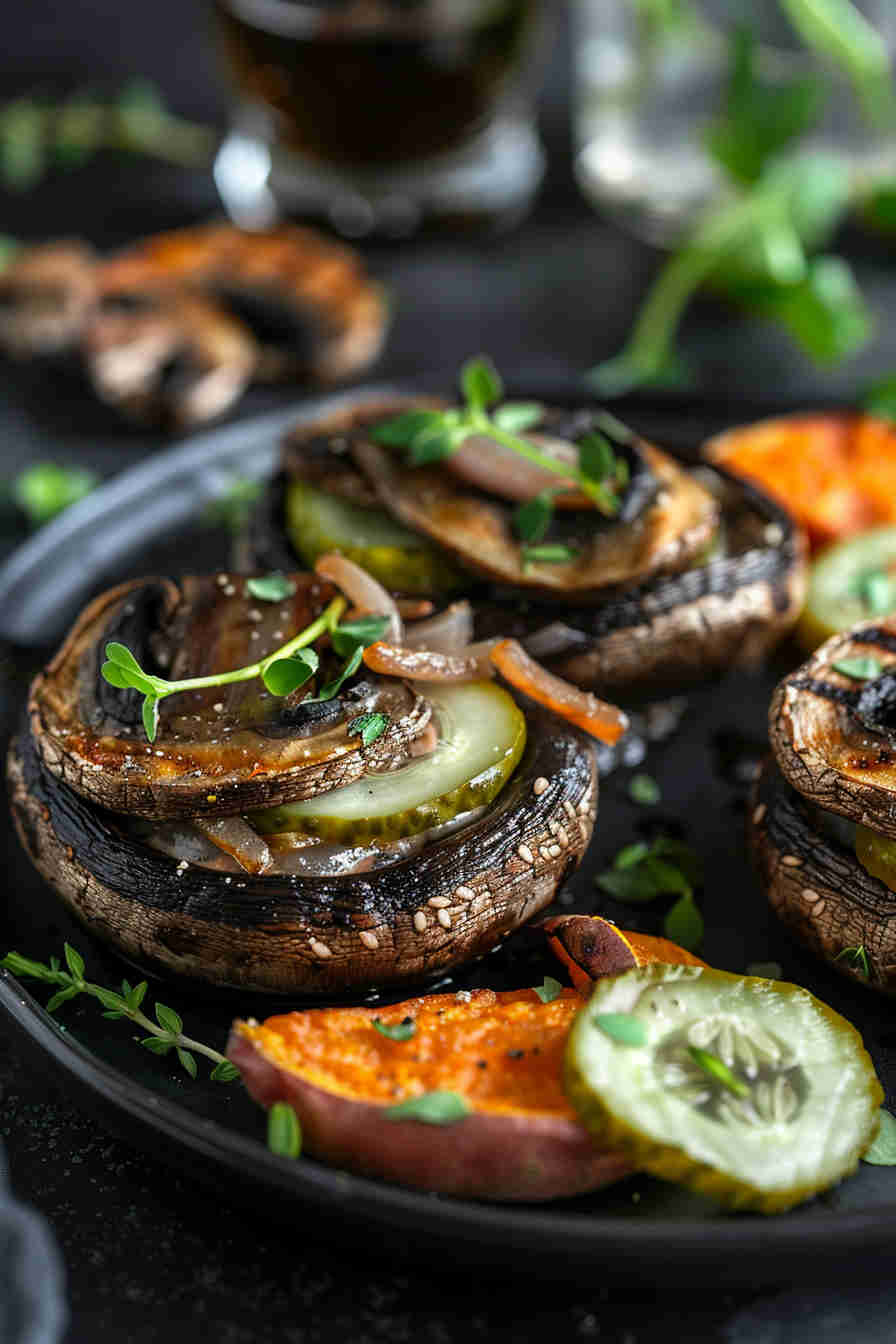 Grilled Portobello Mushroom Burgers