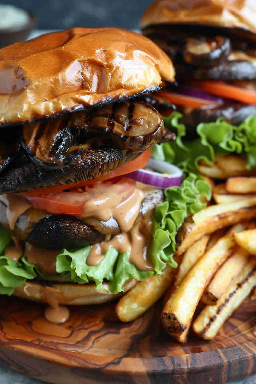 Grilled Portobello Mushroom Burgers