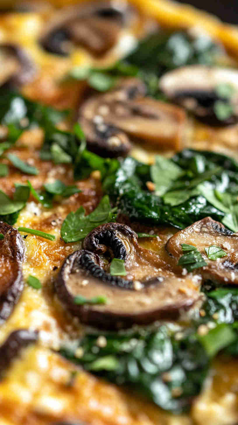 Healthy Spinach and Mushroom Frittata