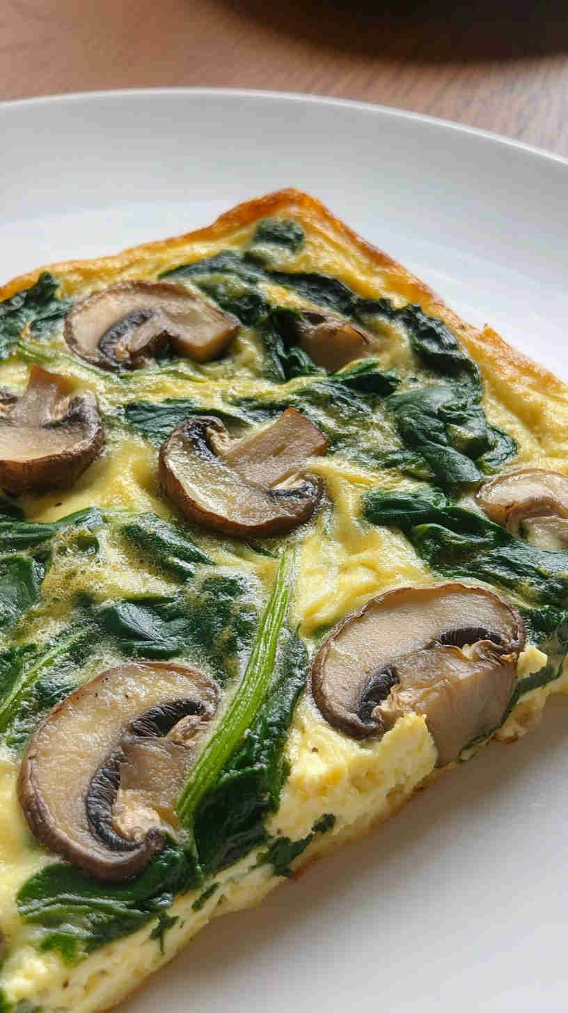 Healthy Spinach and Mushroom Frittata