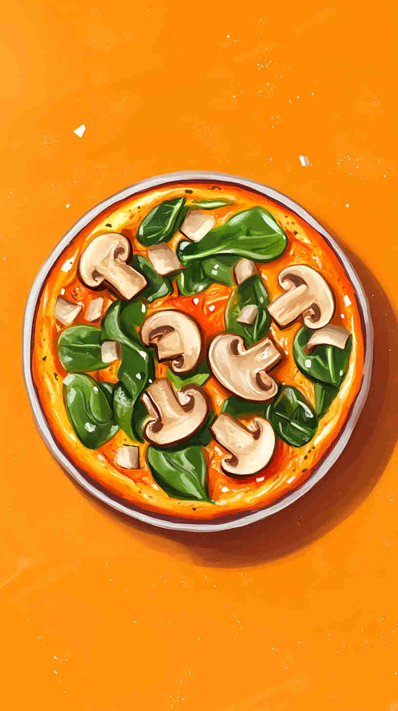 Healthy Spinach and Mushroom Frittata