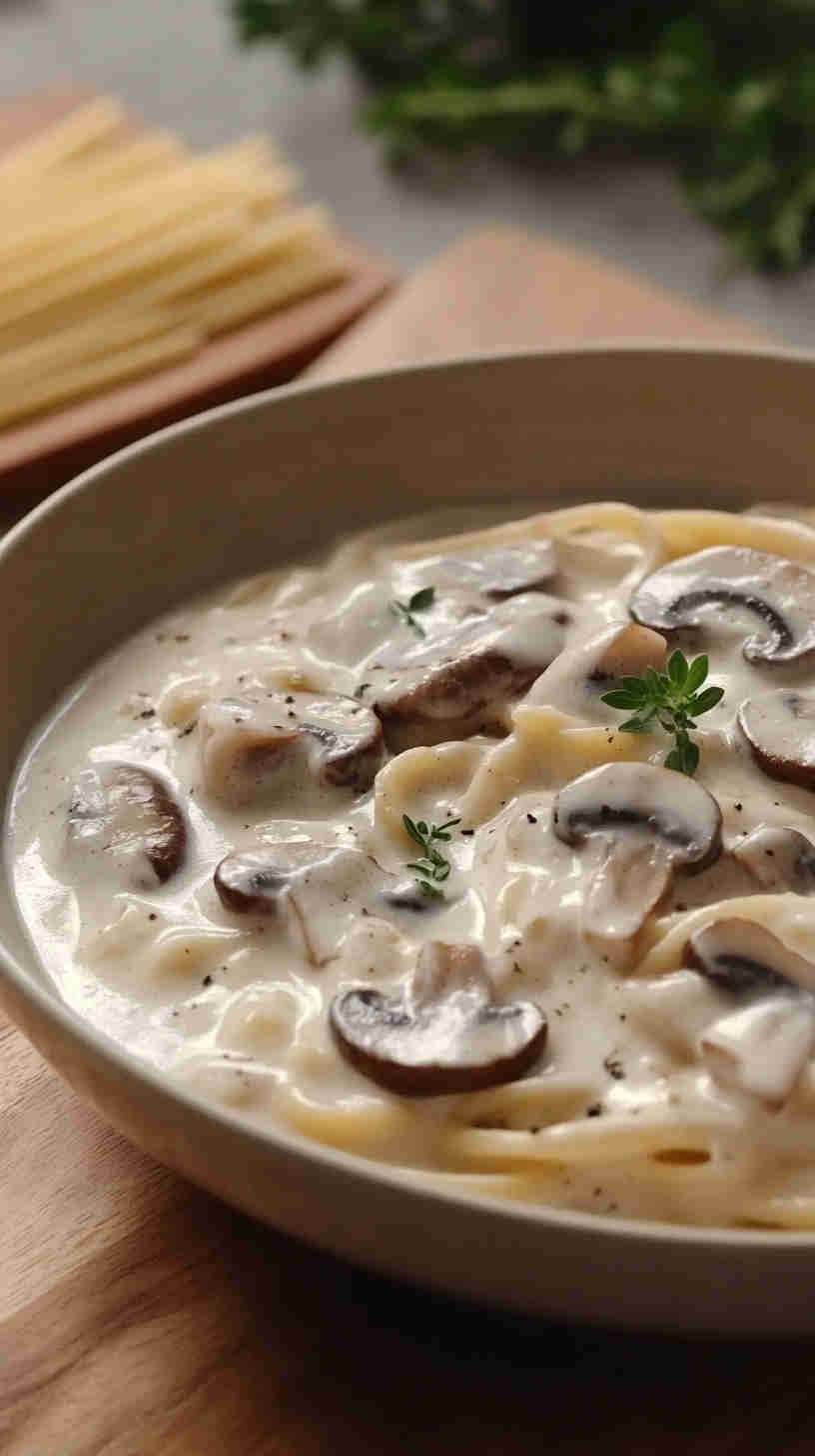 Mushroom Alfredo Sauce