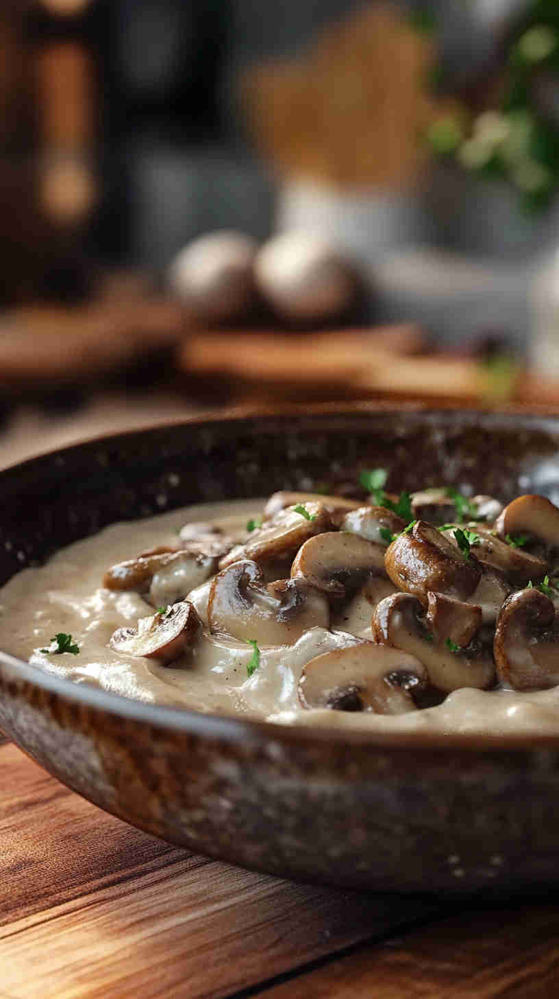 Mushroom Alfredo Sauce