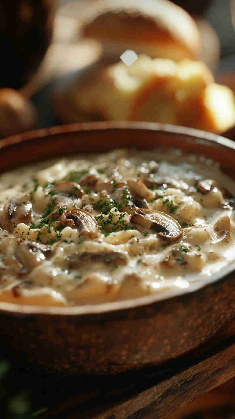 Mushroom Alfredo Sauce