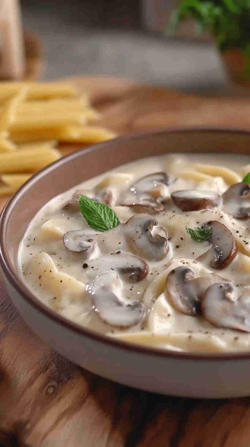 Mushroom Alfredo Sauce