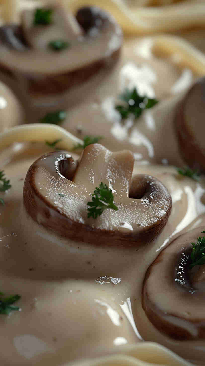 Mushroom Alfredo Sauce