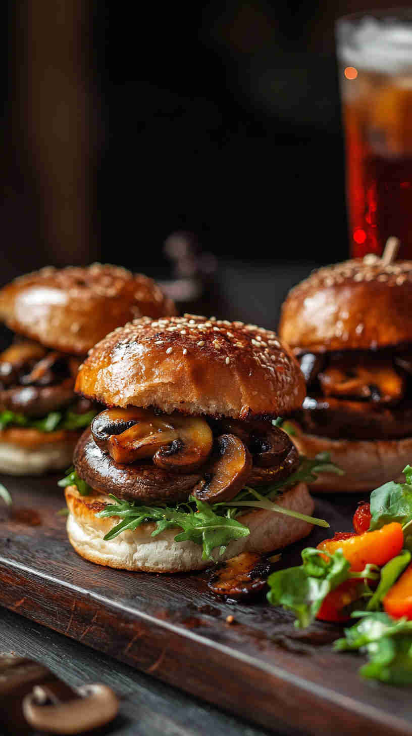 Mushroom Swiss Burger Sliders