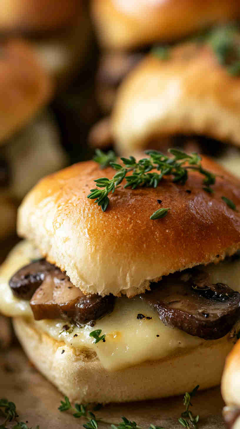 Mushroom Swiss Burger Sliders