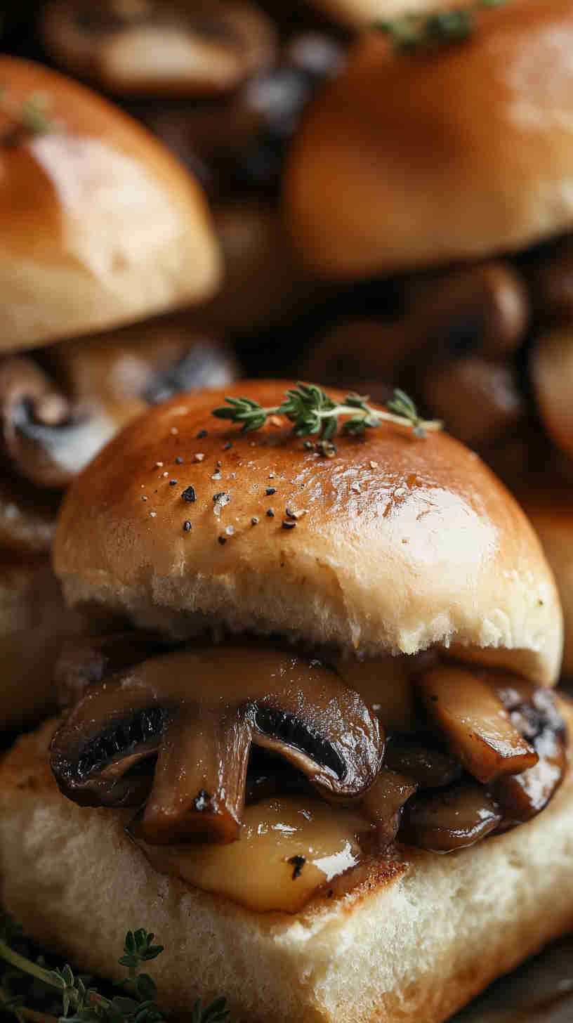 Mushroom Swiss Burger Sliders