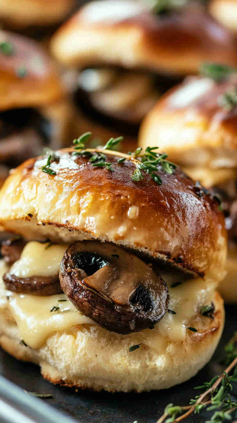 Mushroom Swiss Burger Sliders
