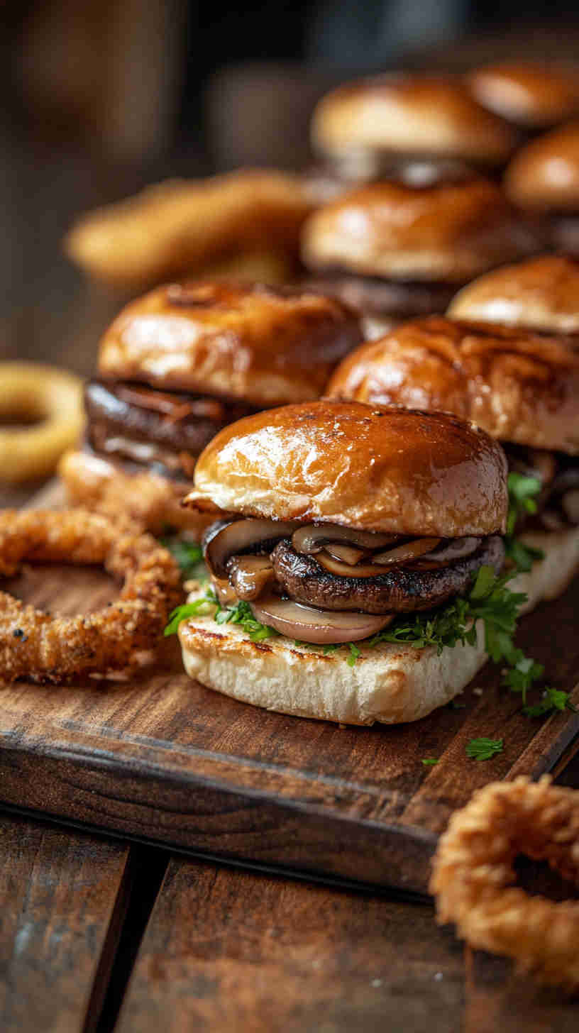 Mushroom Swiss Burger Sliders