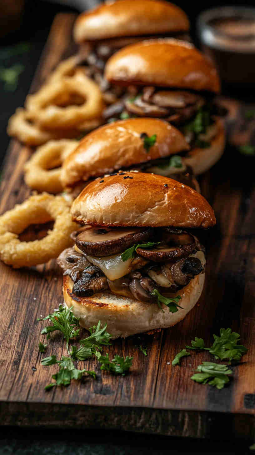 Mushroom Swiss Burger Sliders