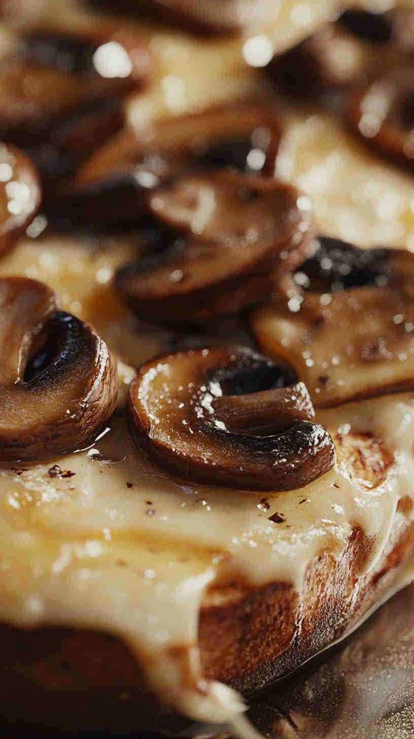 Mushroom & Swiss Cheese Toast