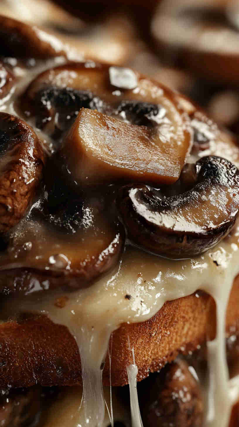 Mushroom & Swiss Cheese Toast