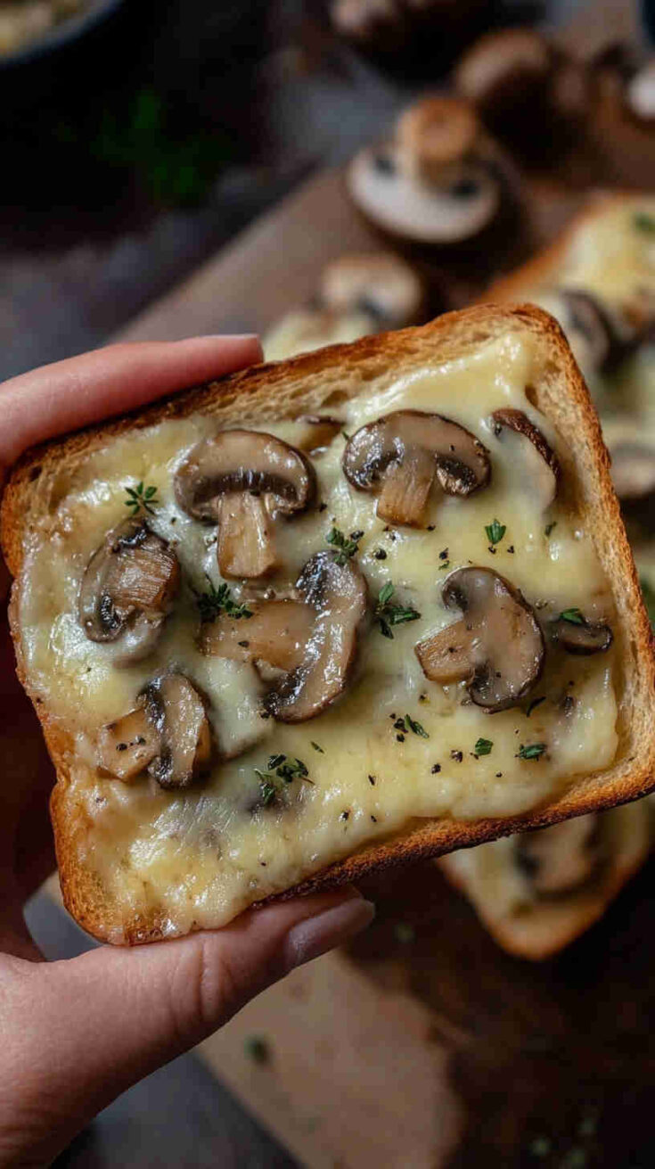 Mushroom & Swiss Cheese Toast