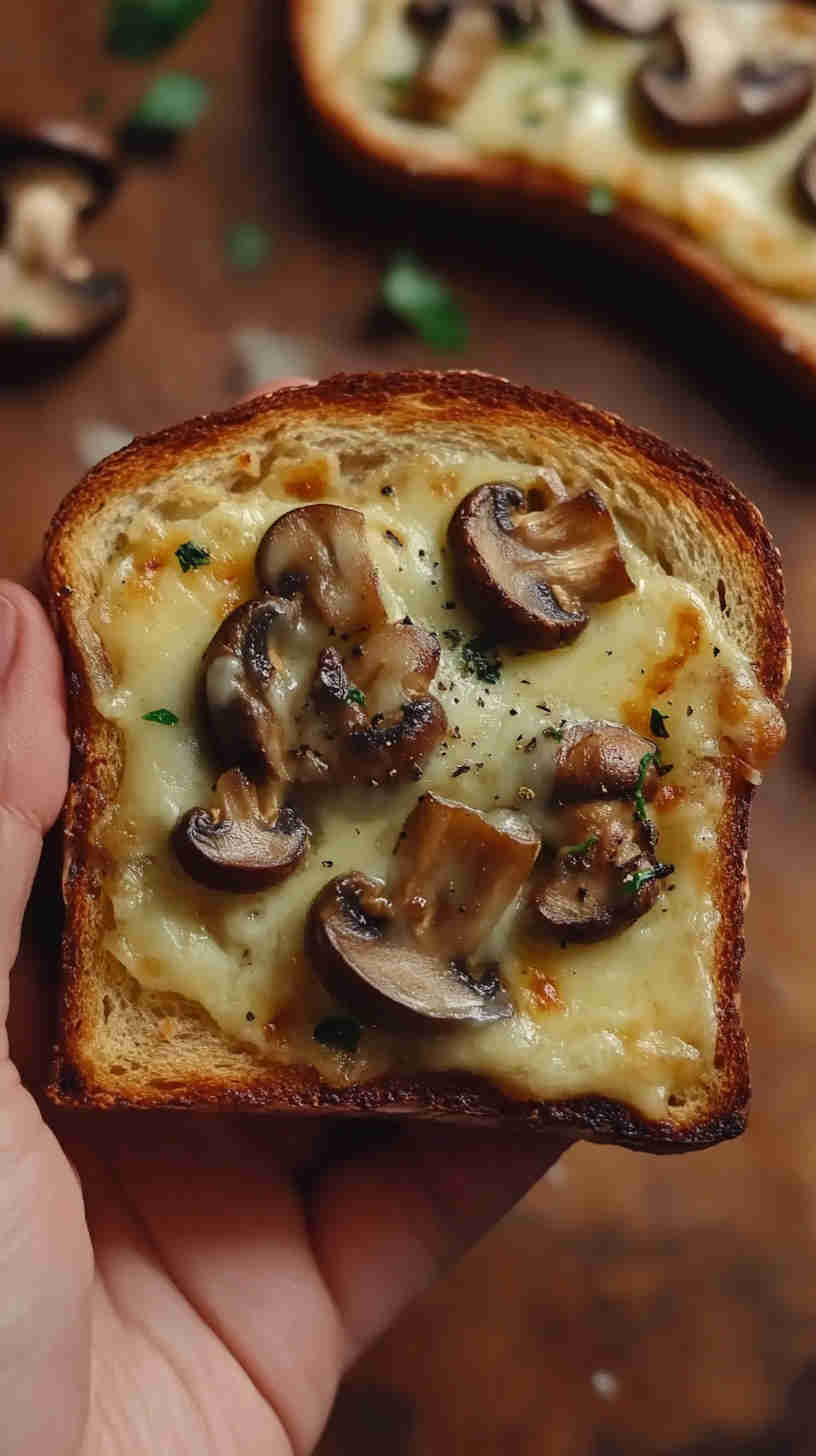 Mushroom & Swiss Cheese Toast
