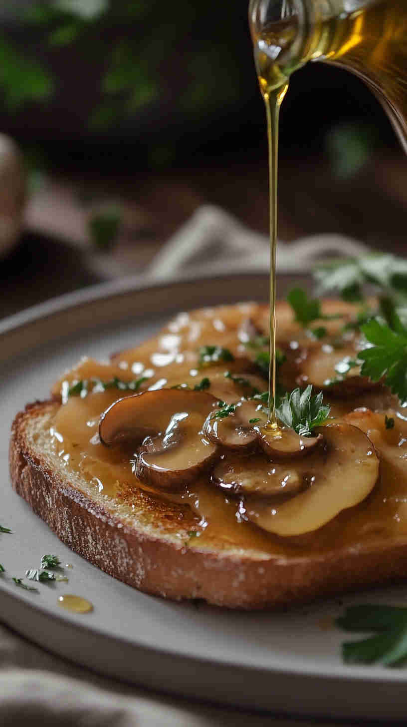 Mushroom & Swiss Cheese Toast