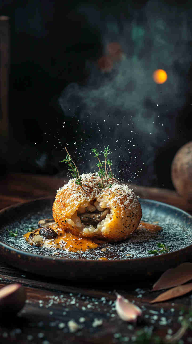 Mushroom and Thyme Arancini