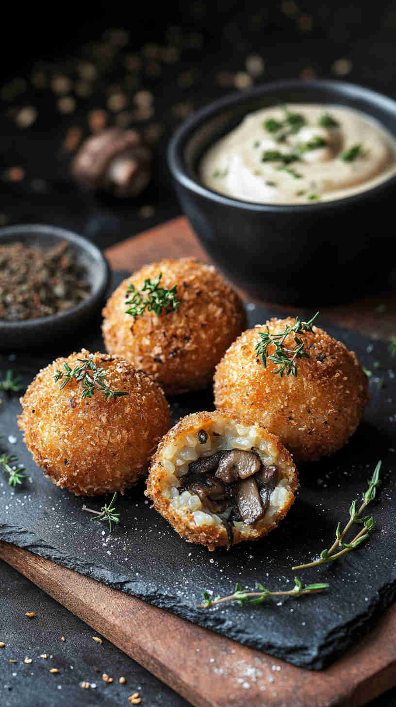 Mushroom and Thyme Arancini