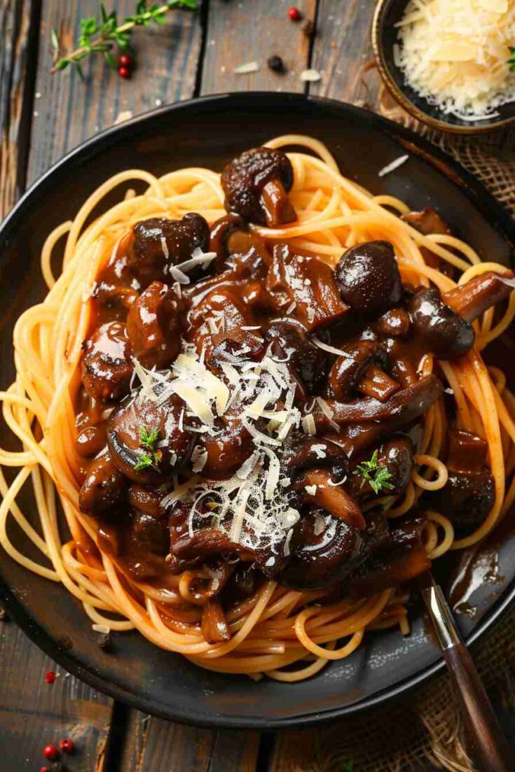 Truffle Mushroom Spaghetti