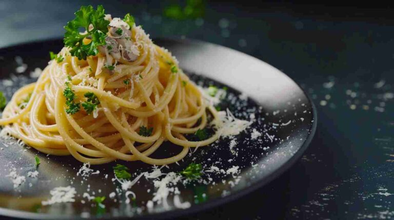 Truffle Mushroom Spaghetti