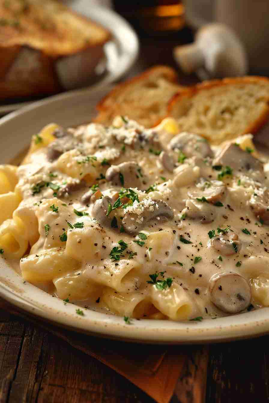 Vegan Creamy Mushroom Pasta