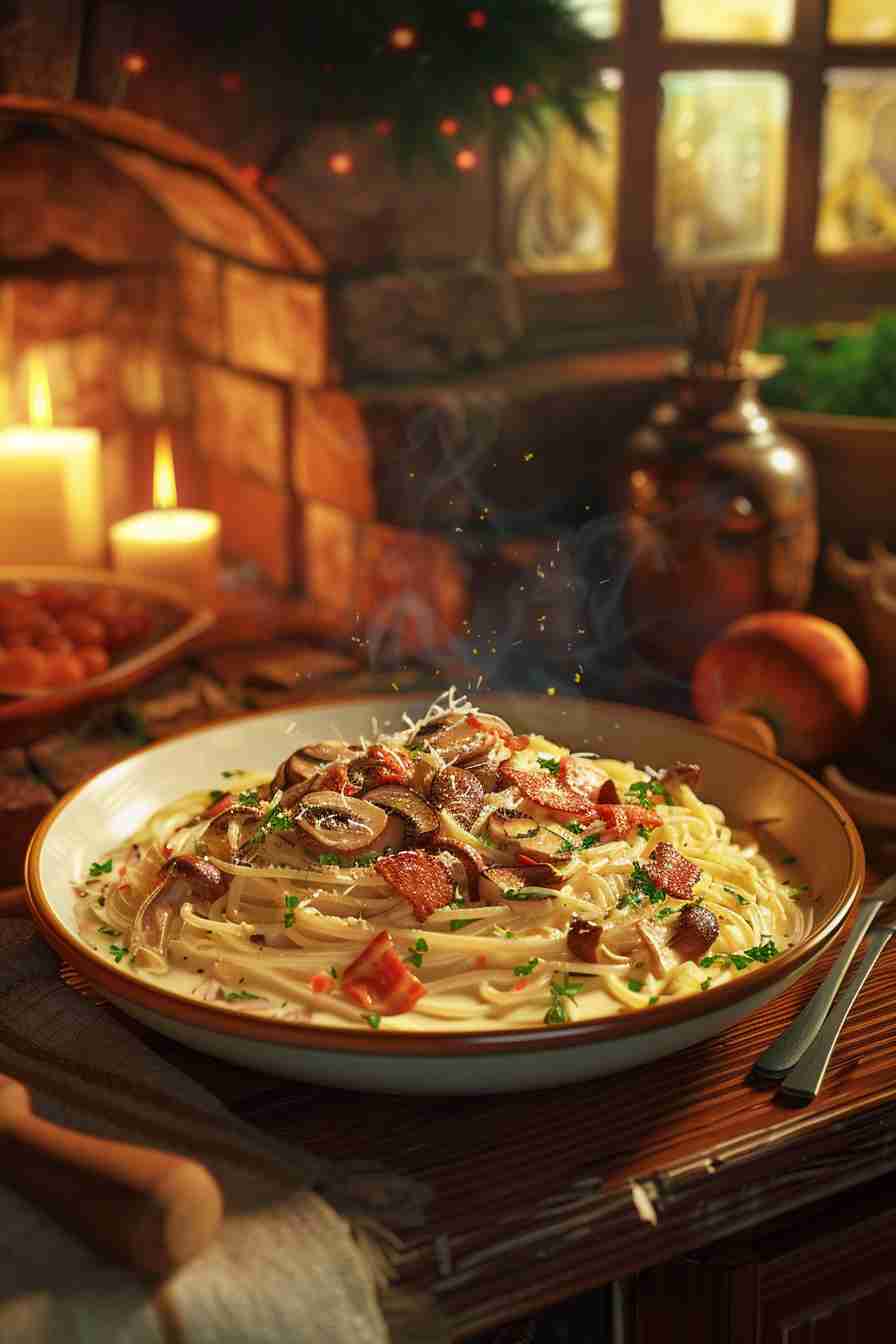 Wild Mushroom Carbonara