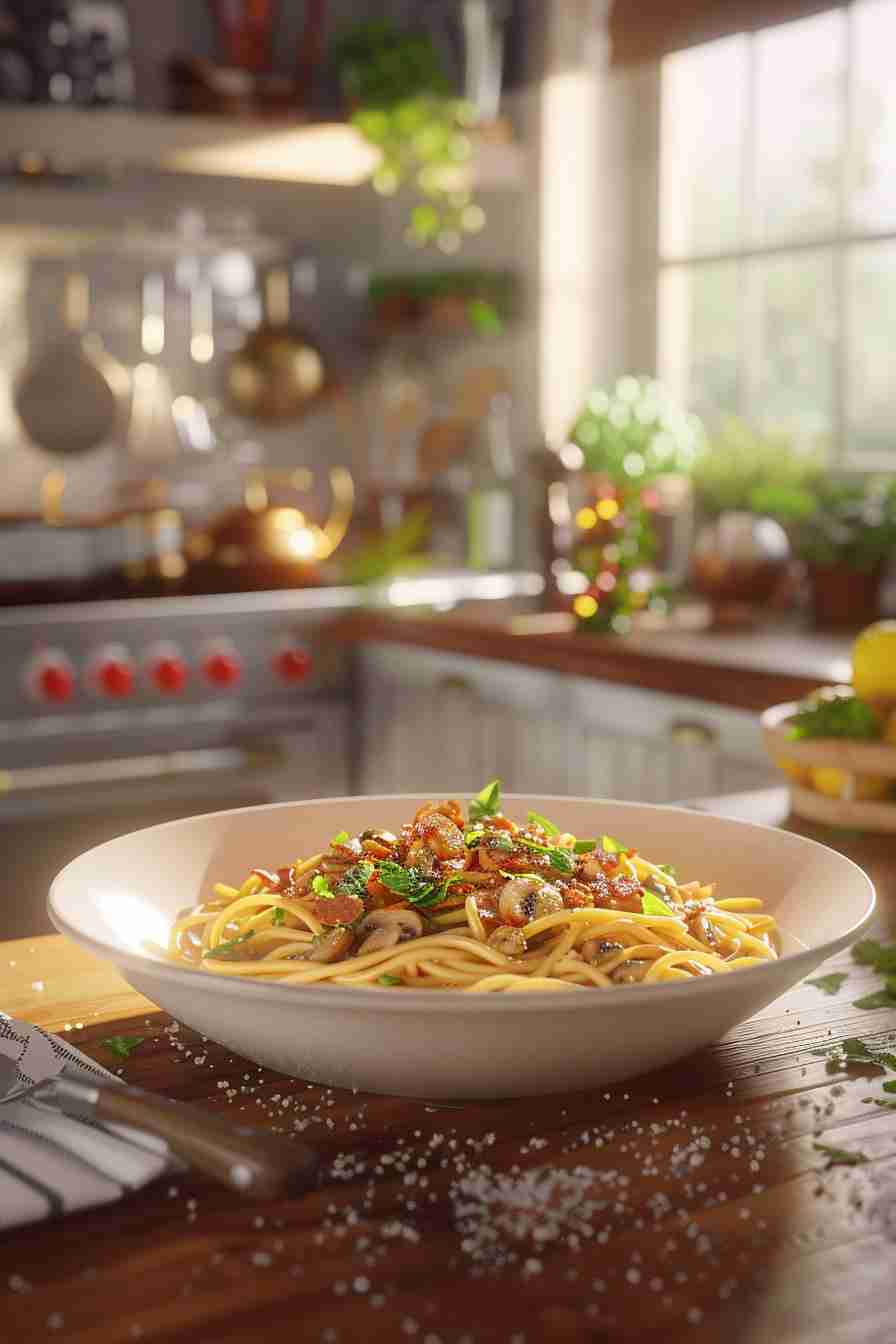 Wild Mushroom Carbonara