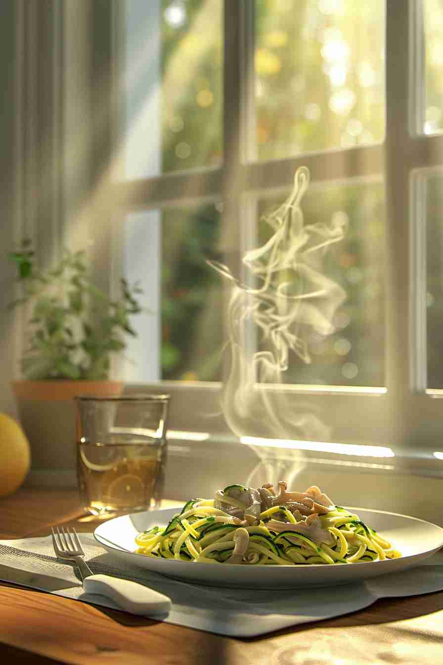 Zucchini Noodles with Mushrooms
